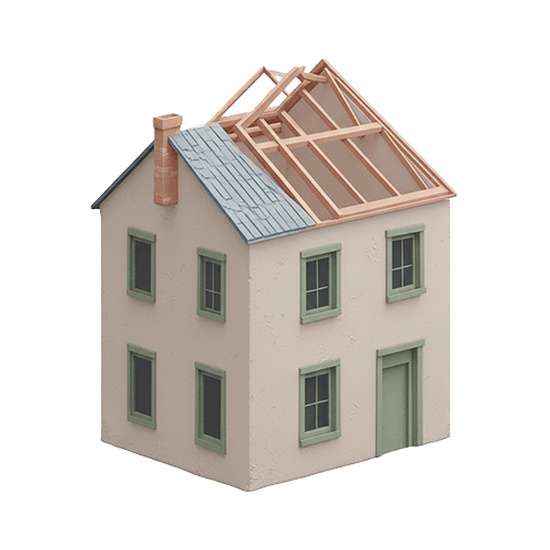 Icône de maison en rénovation pour la réhabilitation