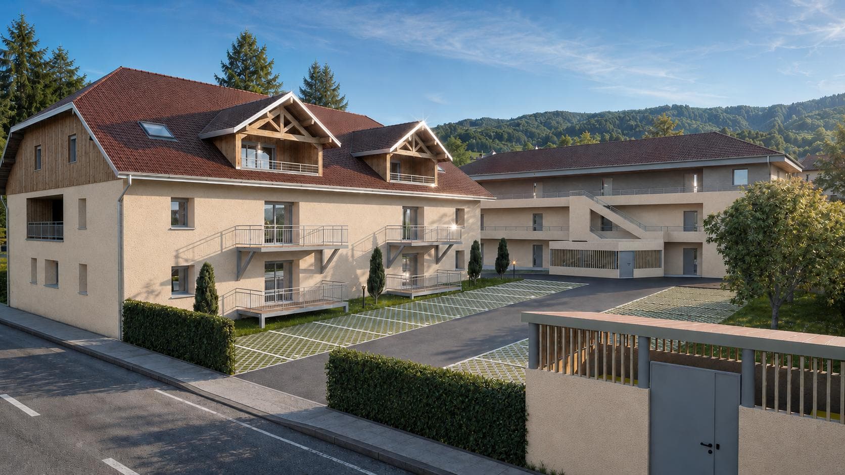 Résidence de logements collectifs signée Arch'Inov en Franche-Comté