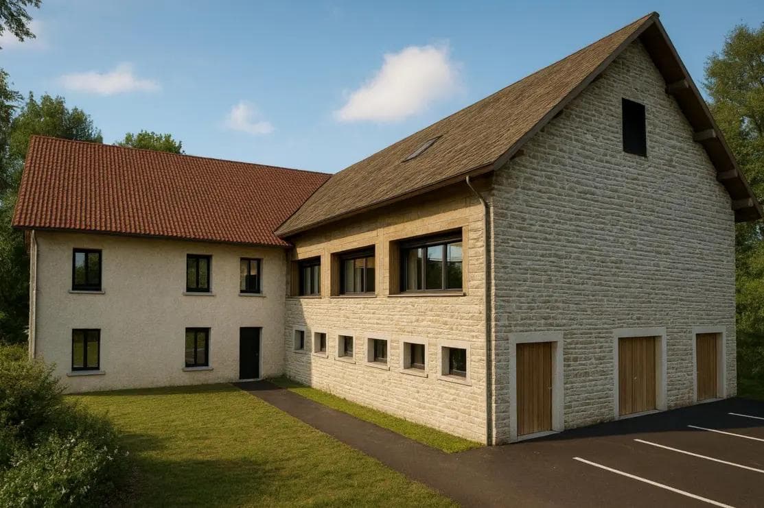 Réhabilitation d’une ferme existante, Champoux (25) vignette 2