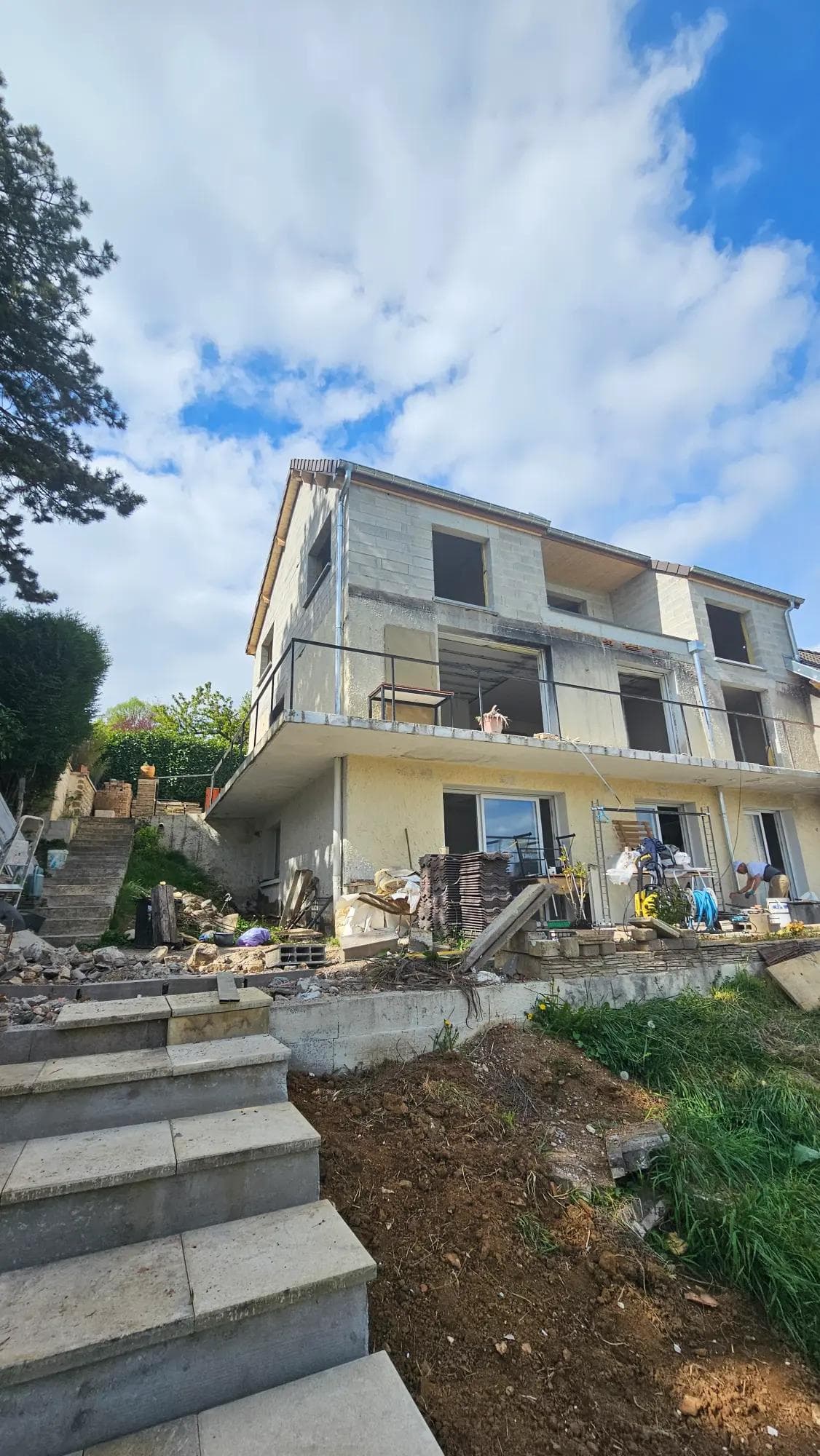 Réhabilitation et surélévation d’une maison individuelle sinistrée, Thise (25) vignette 3