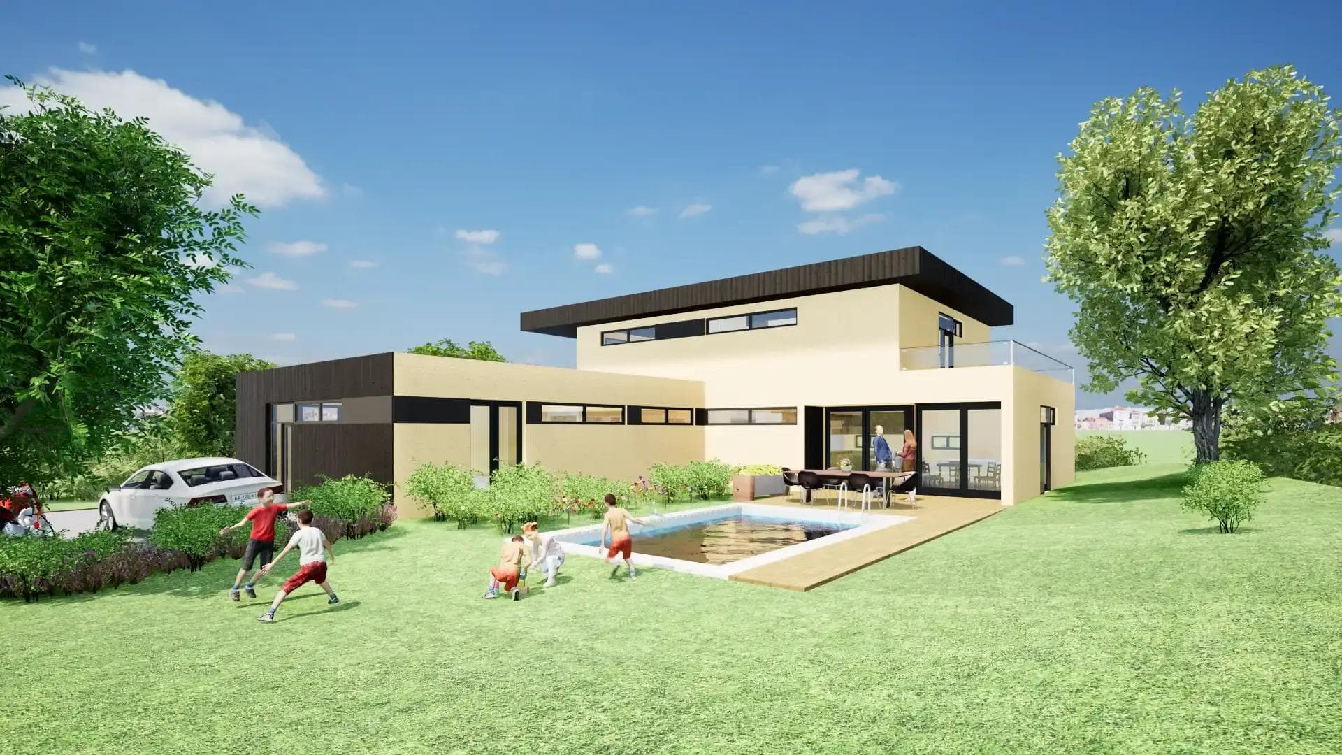 Construction d'une maison individuelle T6 (Ossature Bois), Montferrand-le-Château vignette 2