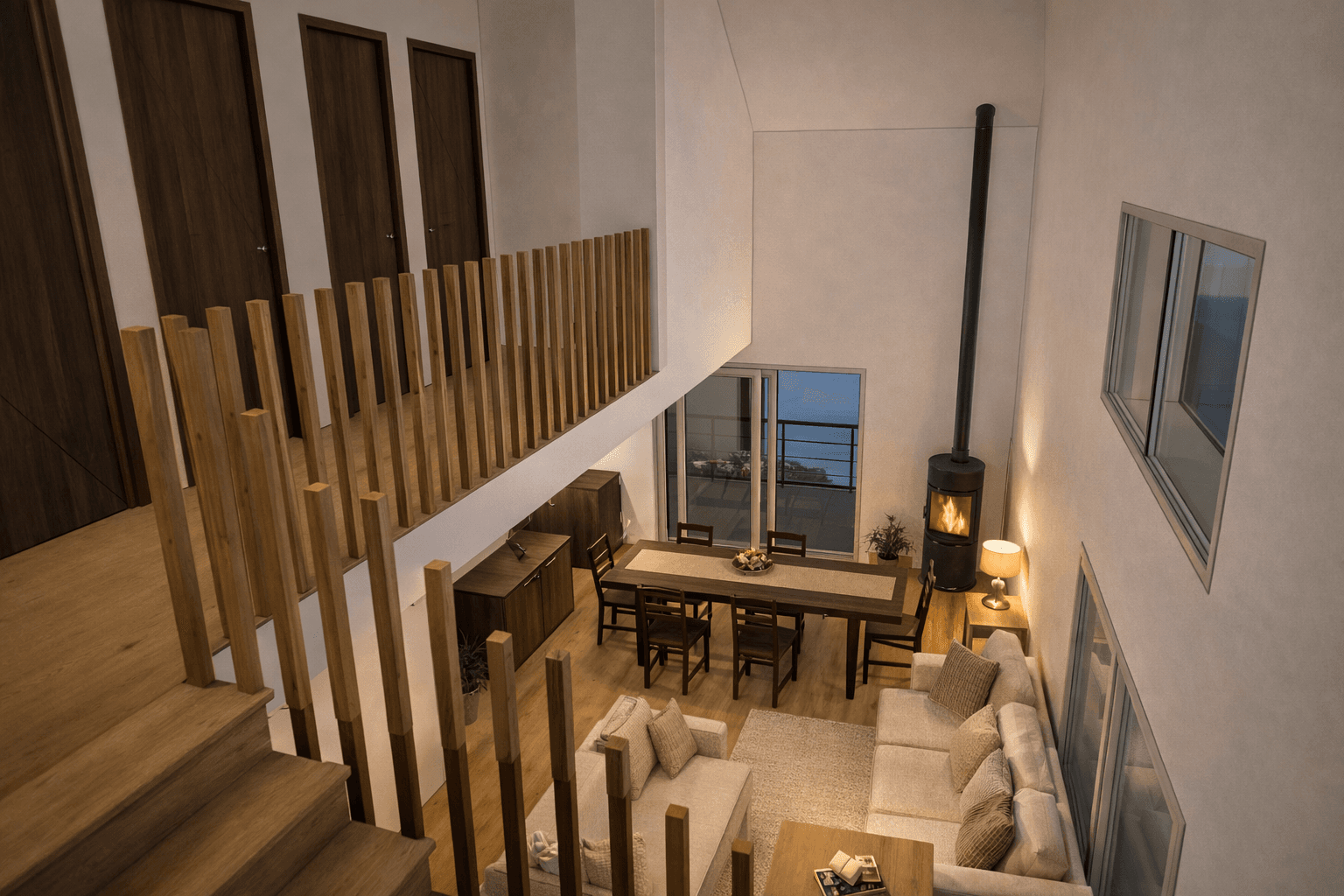 Maison individuelle contemporaine intégrée à la pente à Saint-Point-Lac — vue 3