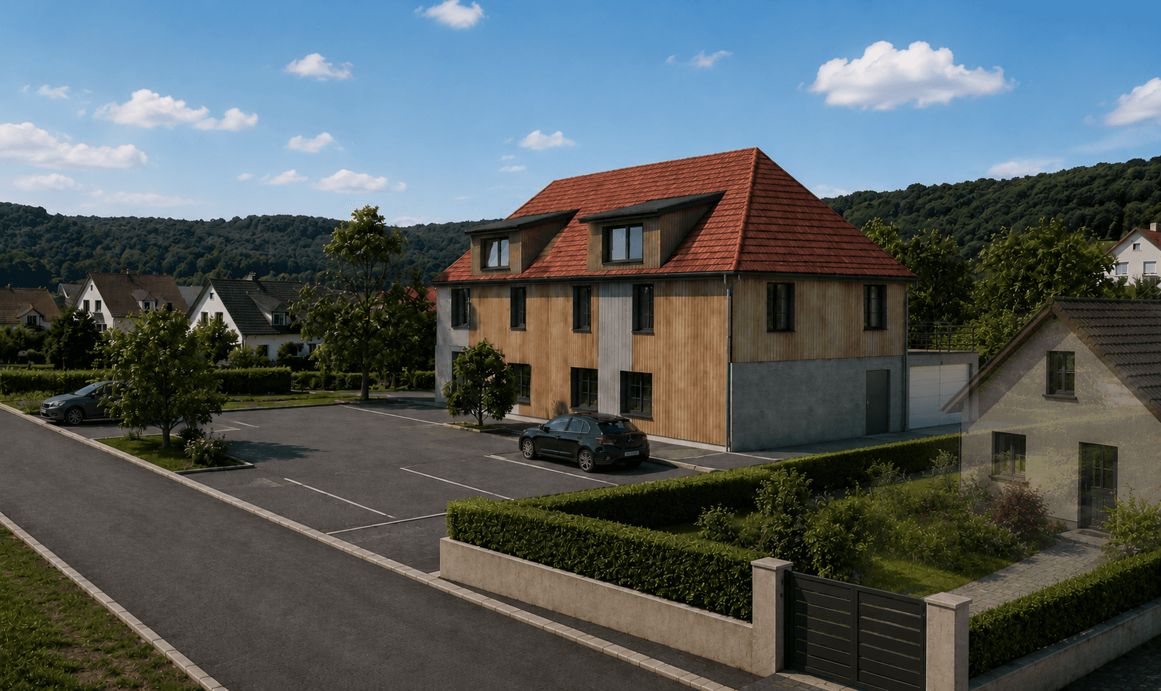 Reconversion d'une ancienne boîte de nuit en logements à Besançon — vue 2
