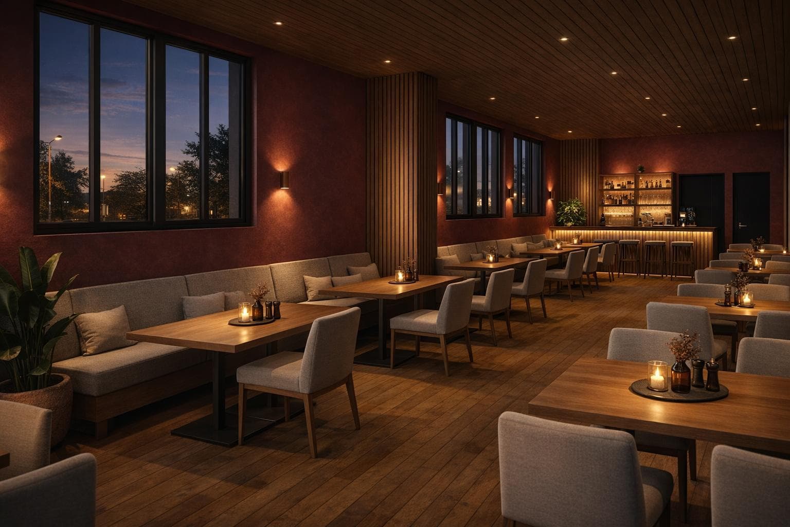 Transformation du Garage en restaurant contemporain à Saint-Vit — vue 3