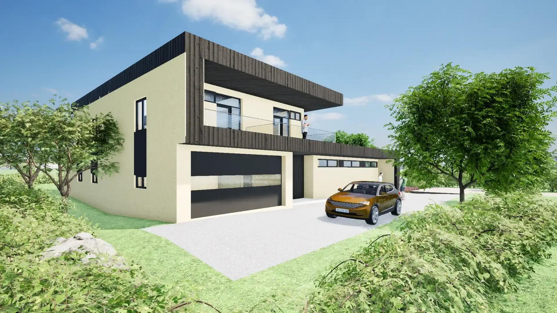 Construction d'une maison individuelle T6 (Ossature Bois), Montferrand-le-Château vignette 5
