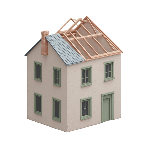 Icône de maison en rénovation pour la réhabilitation